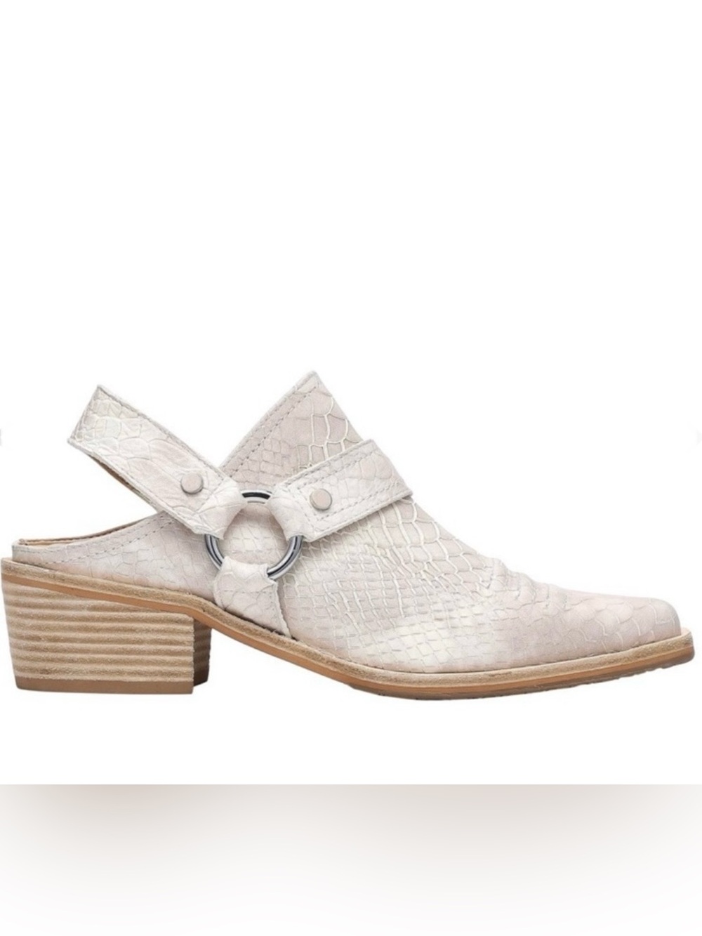 Donald J. Pliner Mazzy reptile embossed leather western mules